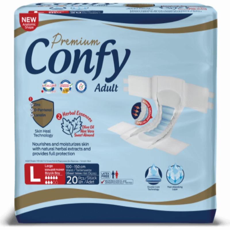 Підгузки для дорослих Confy Premium Large (L) 20шт.